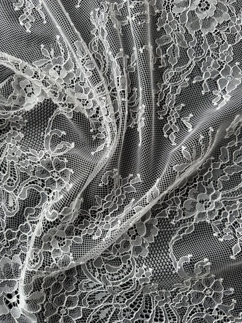 Lace fabric swatch