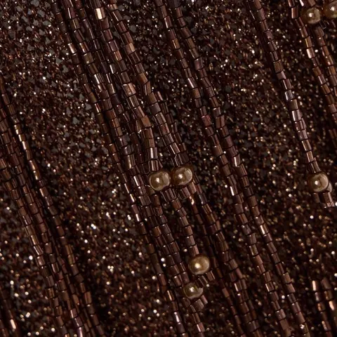 Bronze Beads fabric swatch