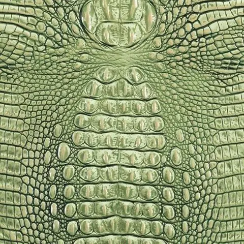 Green Croc fabric swatch