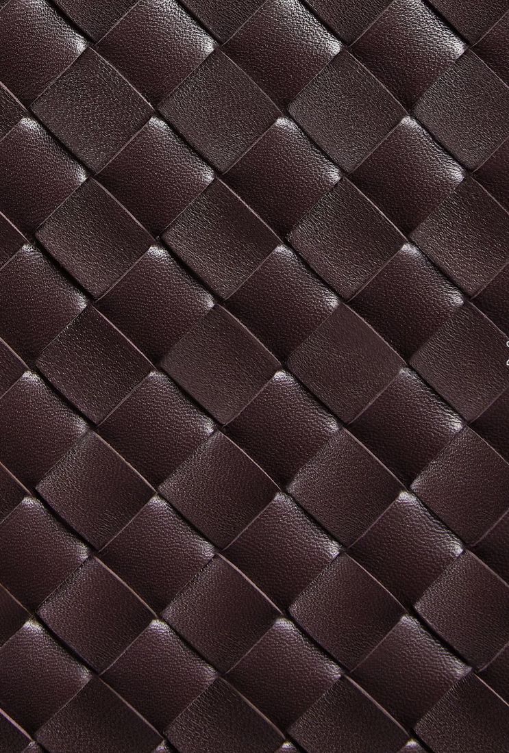 Woven Leather fabric swatch